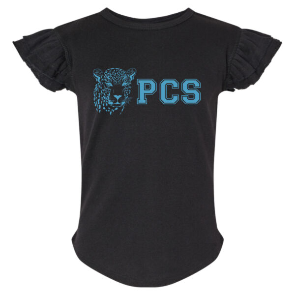 Rabbit Skins - Toddler Flutter Sleeve Tee - Printed Logo Thumbnail