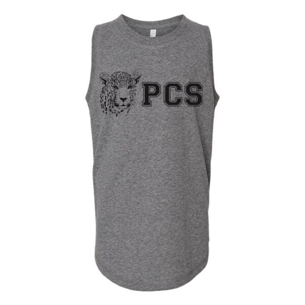 LAT - Girls' Relaxed Fine Jersey Tank - Printed Logo Thumbnail