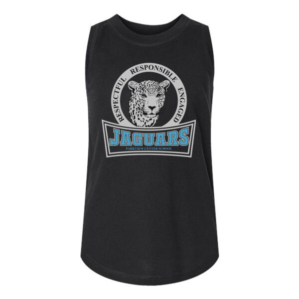 LAT - Girls' Relaxed Fine Jersey Tank - Printed Logo Thumbnail