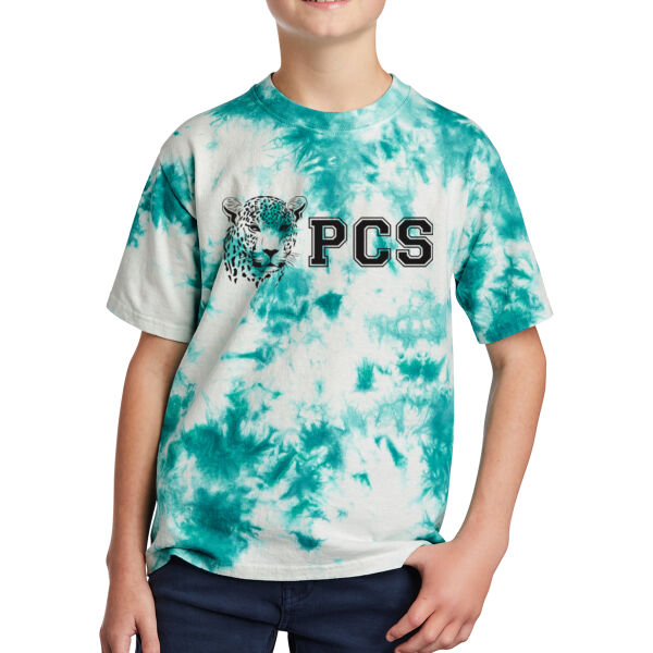 Port & Company ® Youth Crystal Tie-Dye Tee - Printed Logo Thumbnail